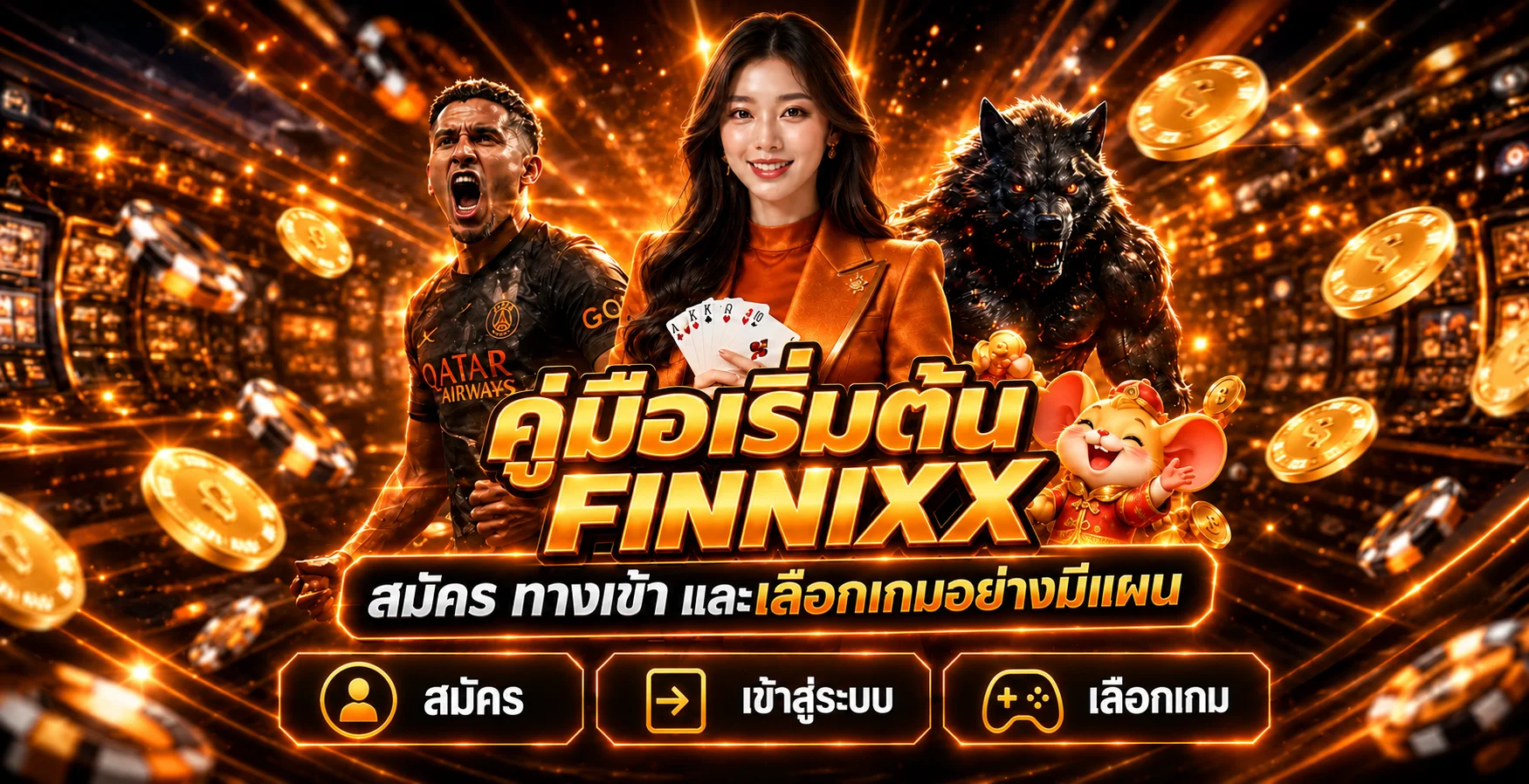 FINNIXX | คู่มือสมัคร ทางเข้า และเลือกเกมสำหรับมือใหม่